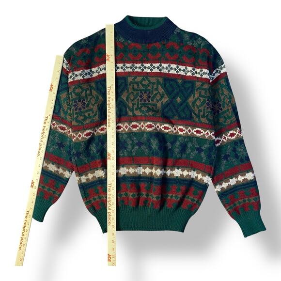 Interim Vintage Womens Geographic Print Wool Blend‎ Sweater Size L - Picture 5 of 7